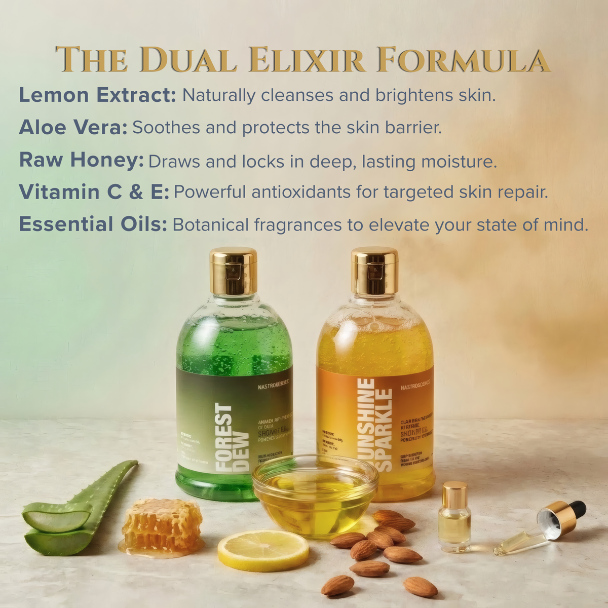 Sunshine Sparkle & Forest Dew Shower Gel Pack of 2 - view 3
