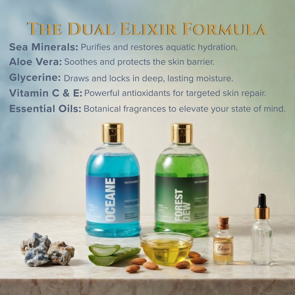 Oceane & Forest Dew Shower Gel Pack of 2 - view 3