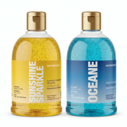 Sunshine Sparkle & Oceane Shower Gel Pack of 2 by Nastroscience